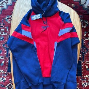 Arsenal Red and Blue Hooded Sweatshirt